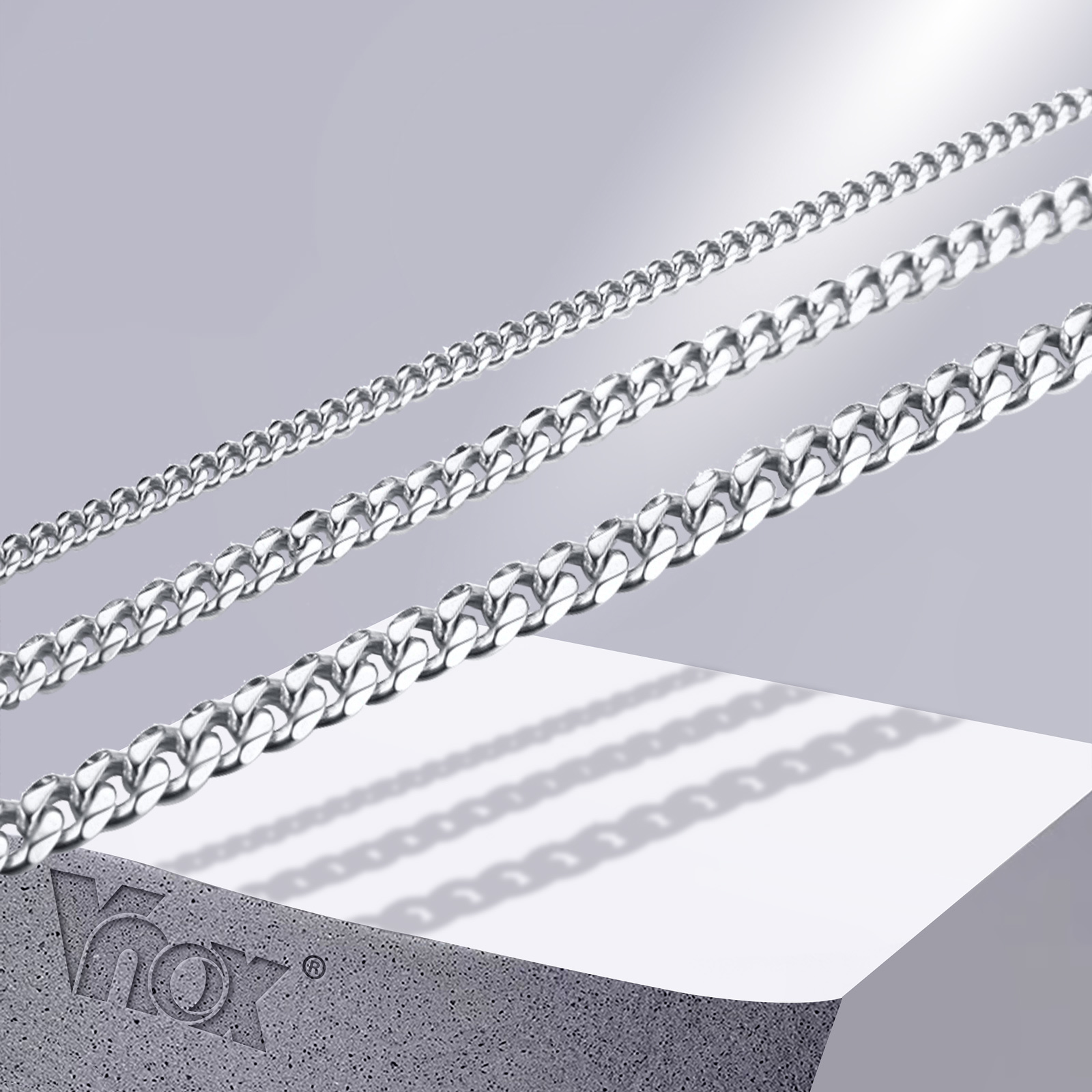 Cuban Link Chain 12Mm - Vnox Men 3-11มม.สแตนเลส Cuban Link สร้อยโซ่สำหรับชายเครื่องประดับสีดำทองสีของขวัญไมอามี่โซ่โค้ง