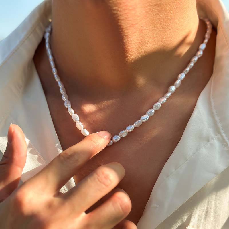 Pearl Choker Necklace Vintage - แฟชั่นใหม่สร้อยคอไข่มุกเทียมง่ายสำหรับผู้หญิงวินเทจหรูหราลูกปัดอารมณ์สร้อยคอเครื่องประดับงานแต่งงาน