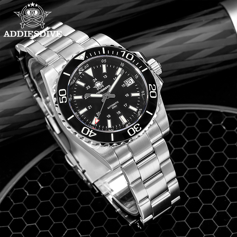 Watch Accessories - ADDIESDIVE นาฬิกาผู้ชาย 8215 Mechanical Sapphire Luminous