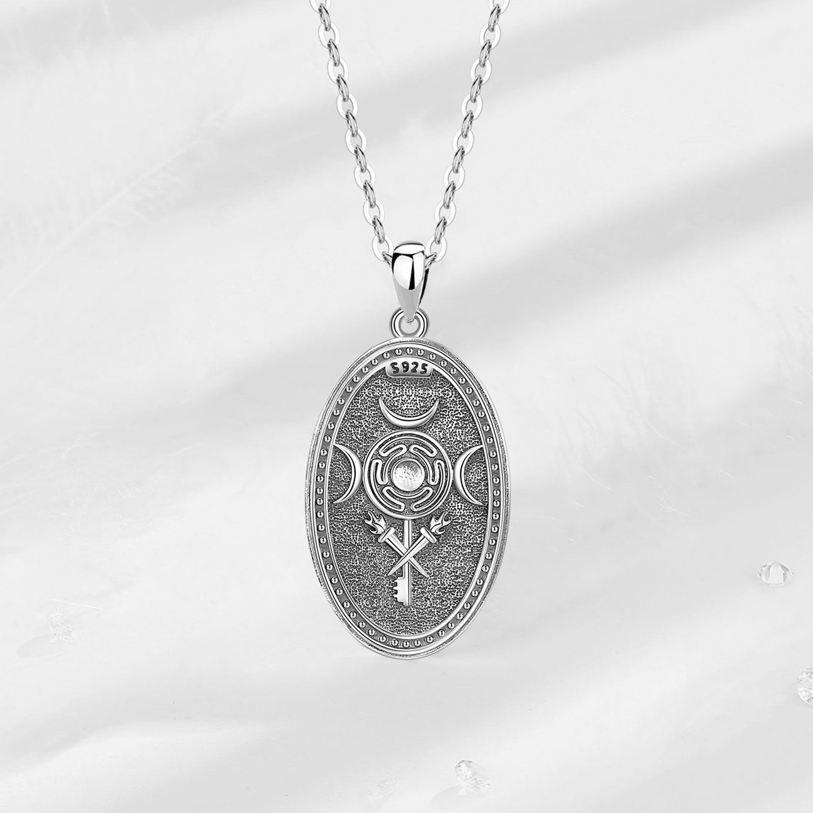 Eudora 925 เงินสเตอร์ลิง Tripl - 925 Sterling Silver Chain Necklace Men บทวิจารณ์และราคา