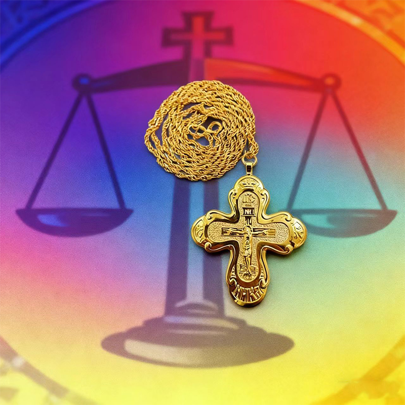 สร้อยคอไม้กางเขนแบบออร์โธดอกซ์ - Cross Pendant Necklace Gold บทวิจารณ์และราคา