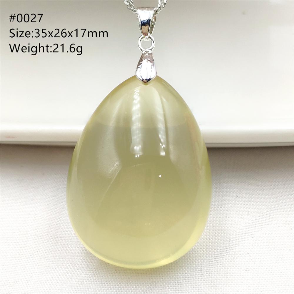ธรรมชาติ Citrine สีเหลืองควอตซ - Crystal Pendant Necklace Natural Stone บทวิจารณ์และราคา