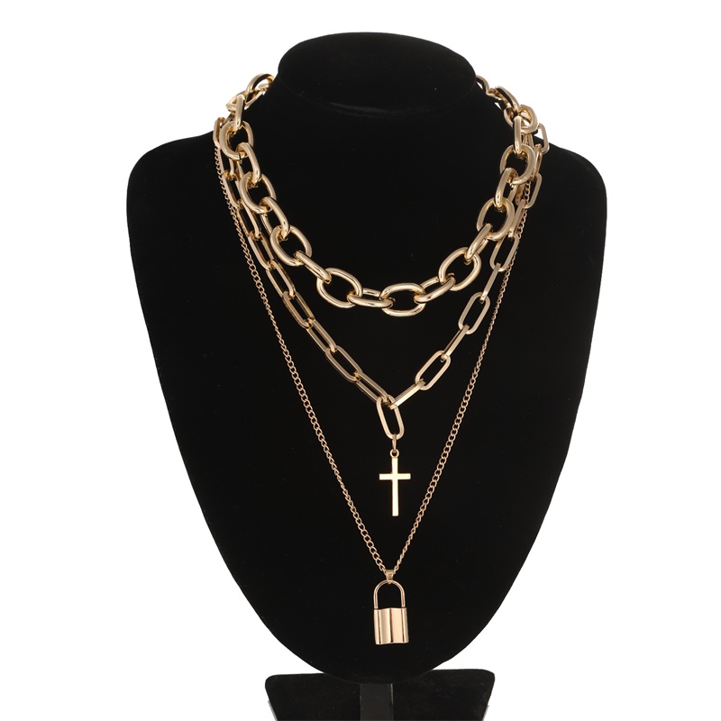 FNQUFUJ Layered Grunge Aesthet - Layered Pendant Necklace Aesthetic บทวิจารณ์และราคา