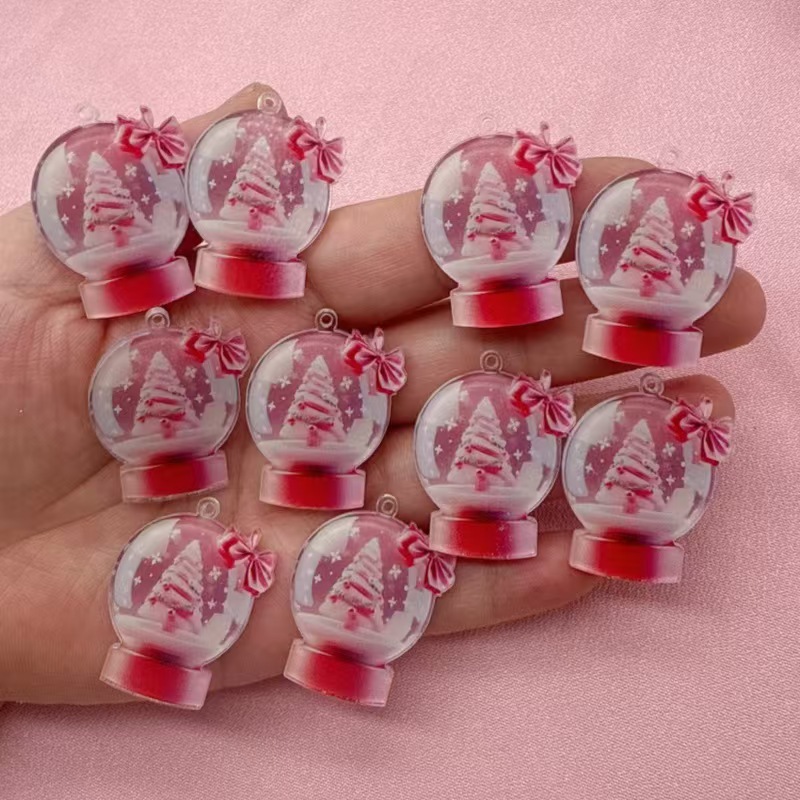 ต่างหูอะคริลิกทรงต้นคริสต์มาสพ - Earrings บทวิจารณ์และราคา