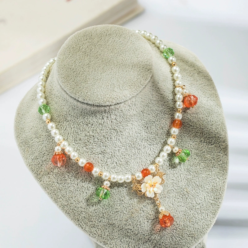 Vintage Pearlสร้อยคอจี้ฟักทองจ - Pearl Choker Necklace Vintage บทวิจารณ์และราคา
