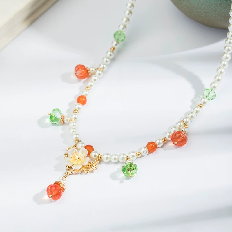 Vintage Pearlสร้อยคอจี้ฟักทองจ - Pearl Choker Necklace Vintage บทวิจารณ์และราคา