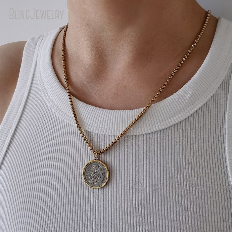 10pcs กันน้ําสแตนเลสสตีลกล่องเ - Cross Pendant Necklace Gold บทวิจารณ์และราคา