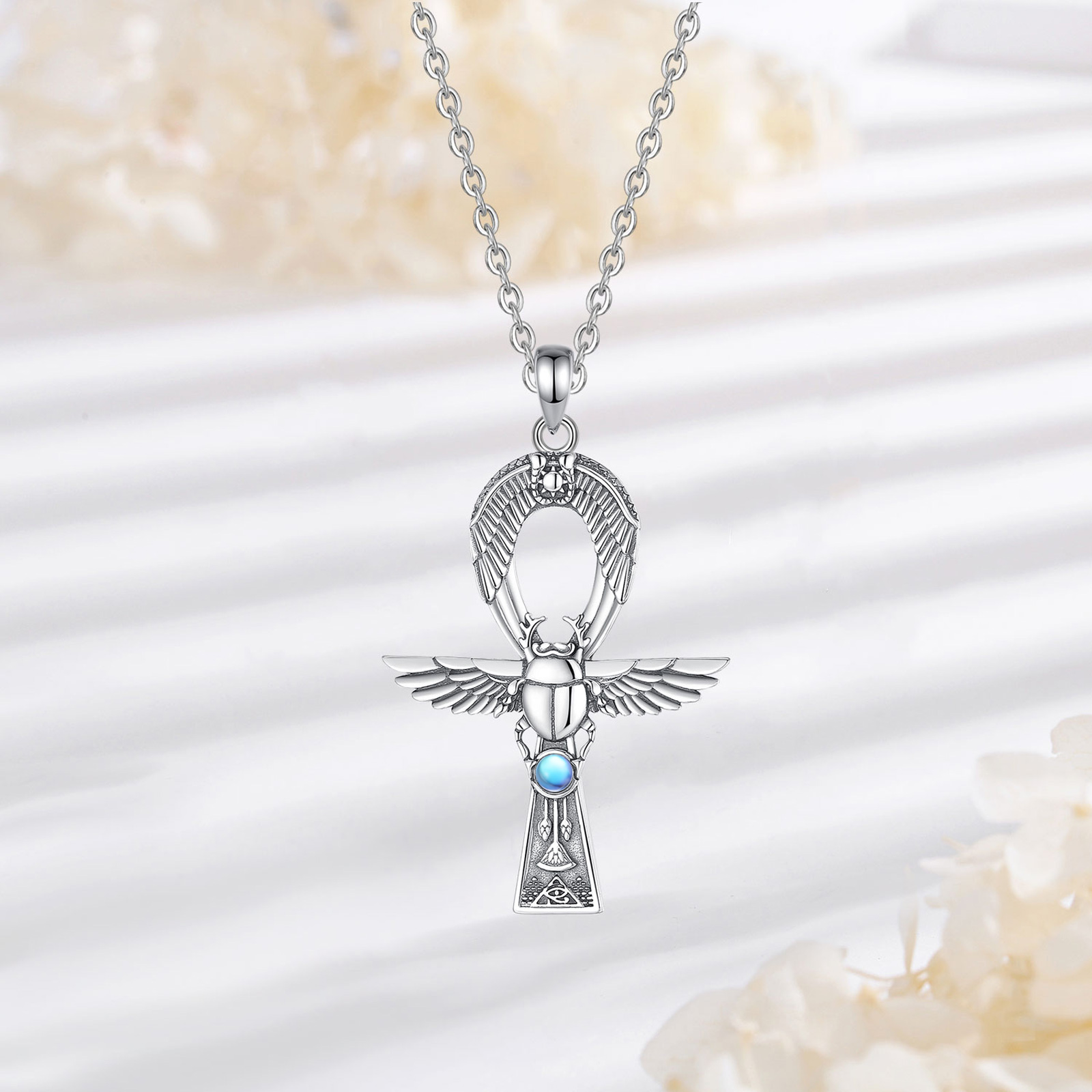 Eudora 925เงินสเตอร์ลิงอียิปต์ - 925 Sterling Silver Chain Necklace Men บทวิจารณ์และราคา
