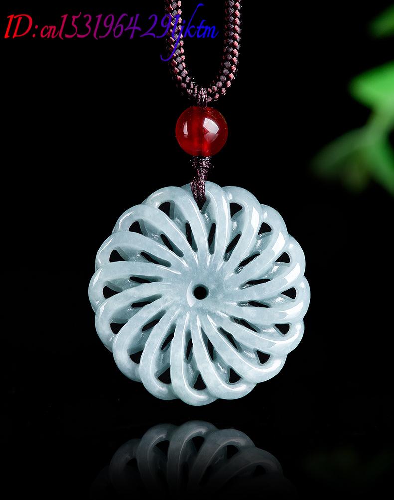 จี้หยกพม่ารูปดอกไม้ สร้อยคอ เค - Necklaces บทวิจารณ์และราคา
