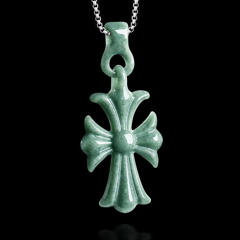 จี้สร้อยคอหยกพม่าแท้รูปทรงกางเ - Necklaces บทวิจารณ์และราคา