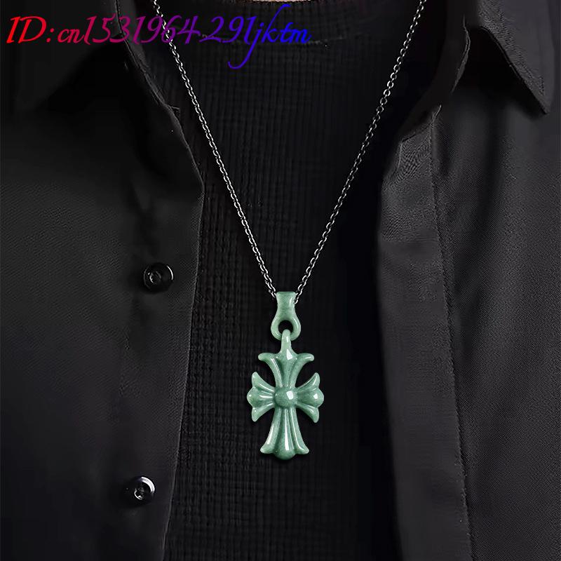 จี้สร้อยคอหยกพม่าแท้รูปทรงกางเ - Necklaces บทวิจารณ์และราคา