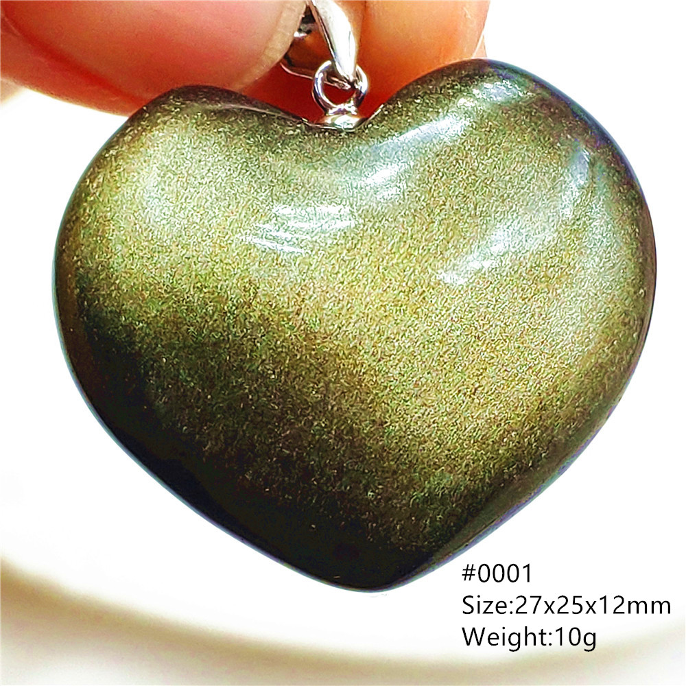 สร้อยคอจี้หินออบซิเดียนสีทองธร - Crystal Pendant Necklace Natural Stone บทวิจารณ์และราคา