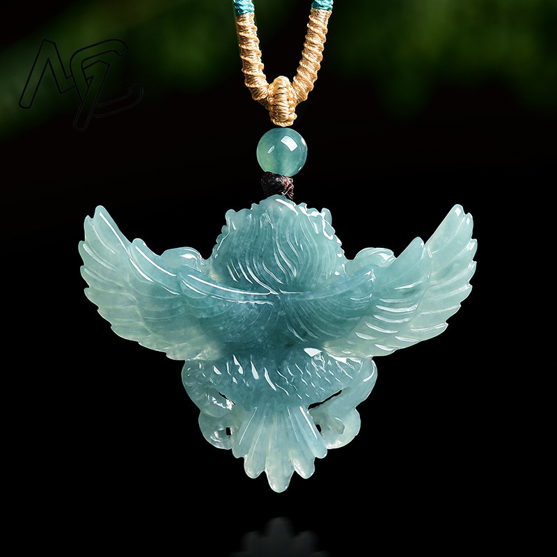 จี้สร้อยคอหยกเขียวธรรมชาติแท้แ - Necklaces บทวิจารณ์และราคา