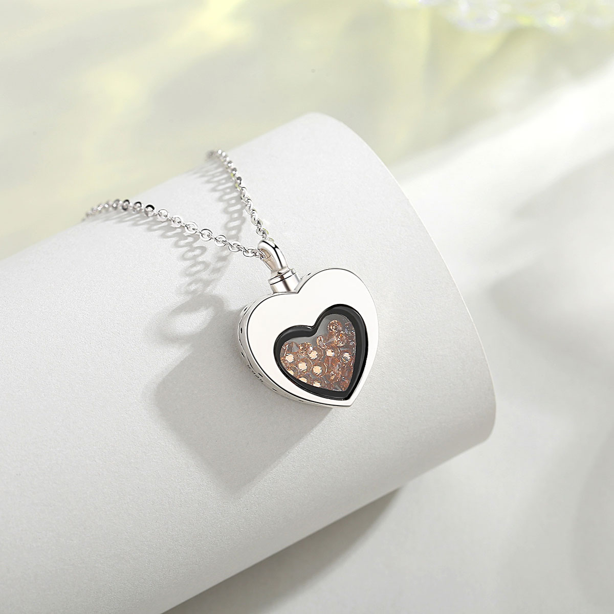 Eudora เงินสเตอร์ลิงหัวใจ Lock - Heart Locket Necklace Photo บทวิจารณ์และราคา