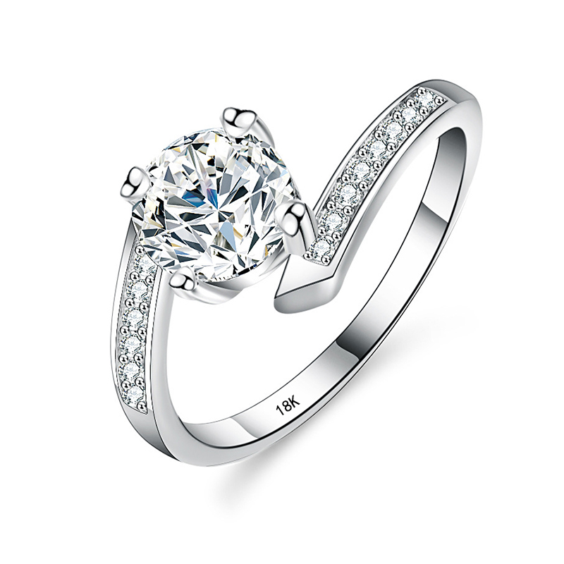 Yhamni แหวนเพชรมอยซาไนต์สีขาวส - Moissanite Engagement Ring 1 Carat บทวิจารณ์และราคา