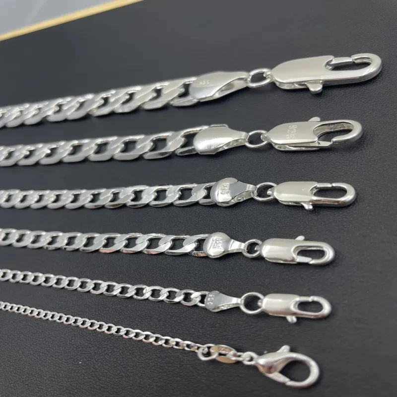 ผู้ชาย 925 สร้อยคอเงิน 2/4/6/8 - Cuban Link Chain 12Mm บทวิจารณ์และราคา