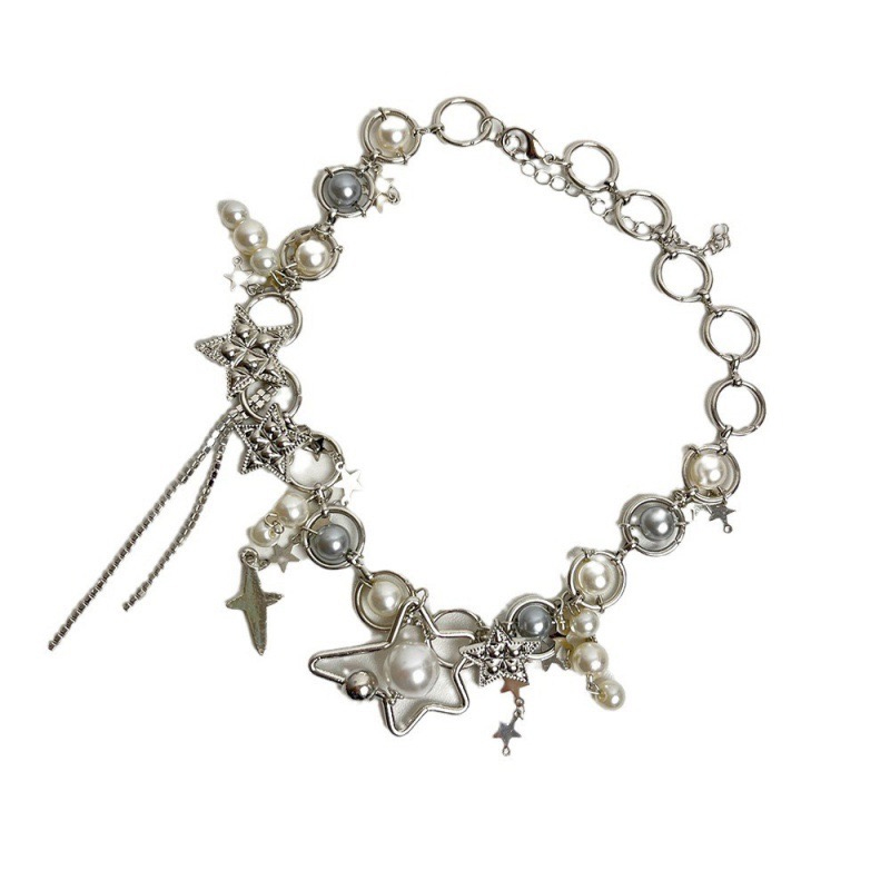 เครื่องประดับ Y2K สร้อยคอไข่มุ - Pearl Choker Necklace Vintage บทวิจารณ์และราคา