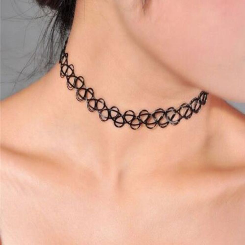 สร้อยโชคเกอร์ลาย kalung benang - Pearl Choker Necklace Vintage บทวิจารณ์และราคา